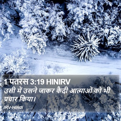 1 पतरस 3:19 HINIRV Bible Verse Image