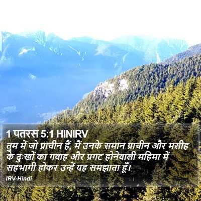 1 पतरस 5:1 HINIRV Bible Verse Image