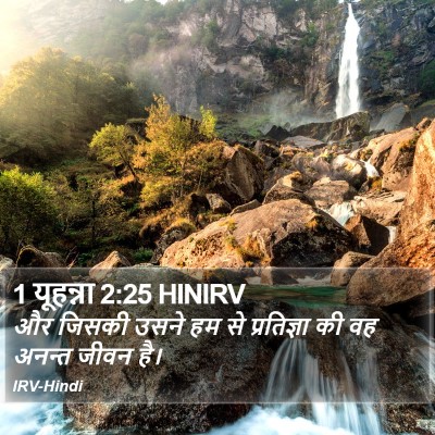 1 यूहन्ना 2:25 HINIRV Bible Verse Image