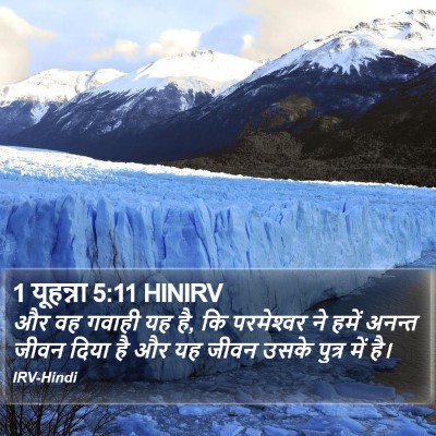 1 यूहन्ना 5:11 HINIRV Bible Verse Image