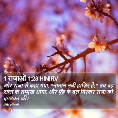 1 राजाओं 1:23 HINIRV Bible Verse Image
