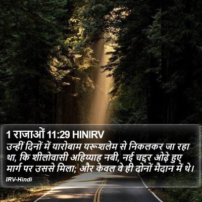 1 राजाओं 11:29 HINIRV Bible Verse Image