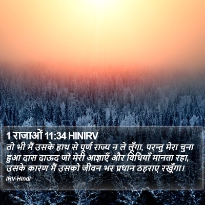 1 राजाओं 11:34 HINIRV Bible Verse Image