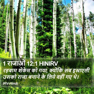 1 राजाओं 12:1 HINIRV Bible Verse Image