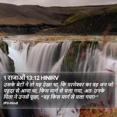 1 राजाओं 13:12 HINIRV Bible Verse Image
