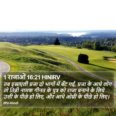 1 राजाओं 16:21 HINIRV Bible Verse Image