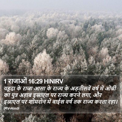 1 राजाओं 16:29 HINIRV Bible Verse Image