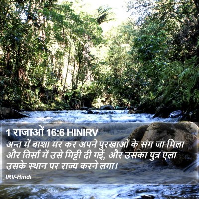 1 राजाओं 16:6 HINIRV Bible Verse Image