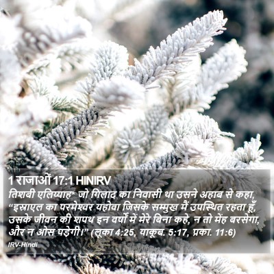 1 राजाओं 17:1 HINIRV Bible Verse Image