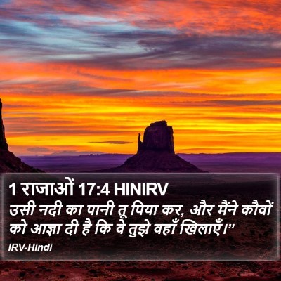 1 राजाओं 17:4 HINIRV Bible Verse Image