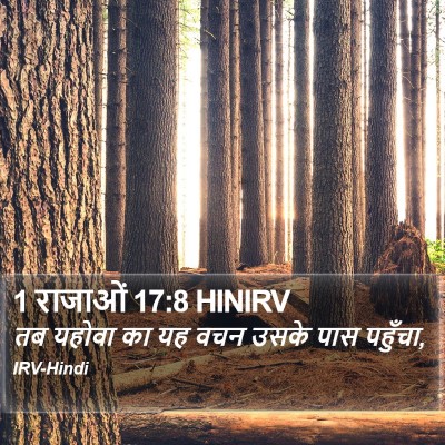 1 राजाओं 17:8 HINIRV Bible Verse Image