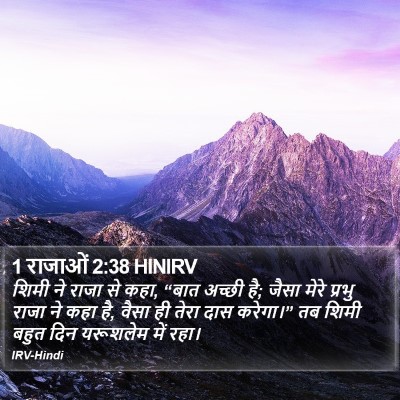 1 राजाओं 2:38 HINIRV Bible Verse Image