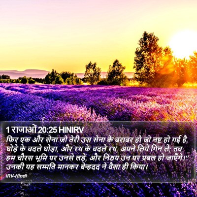 1 राजाओं 20:25 HINIRV Bible Verse Image