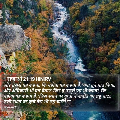 1 राजाओं 21:19 HINIRV Bible Verse Image