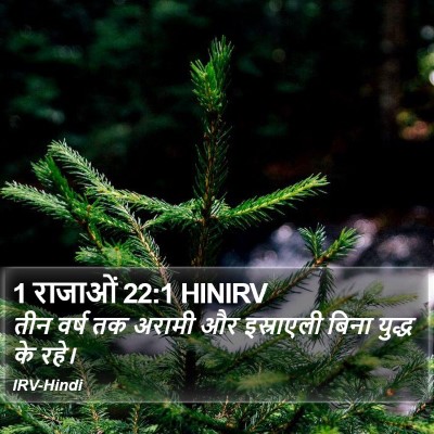 1 राजाओं 22:1 HINIRV Bible Verse Image
