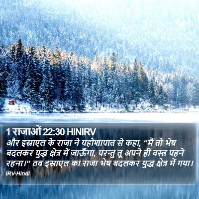 1 राजाओं 22:30 HINIRV Bible Verse Image