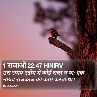 1 राजाओं 22:47 HINIRV Bible Verse Image