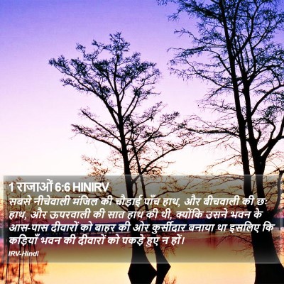 1 राजाओं 6:6 HINIRV Bible Verse Image