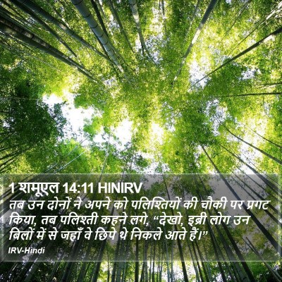 1 शमूएल 14:11 HINIRV Bible Verse Image