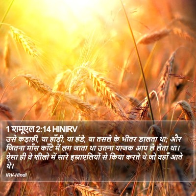 1 शमूएल 2:14 HINIRV Bible Verse Image