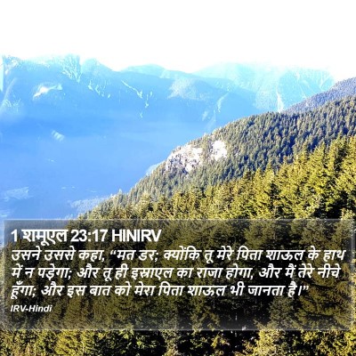 1 शमूएल 23:17 HINIRV Bible Verse Image