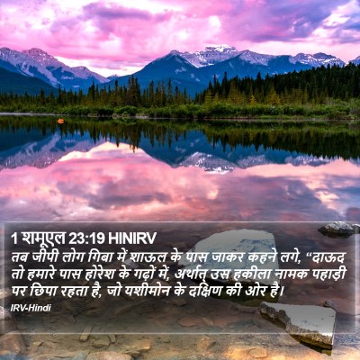 1 शमूएल 23:19 HINIRV Bible Verse Image