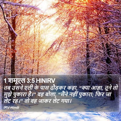 1 शमूएल 3:5 HINIRV Bible Verse Image