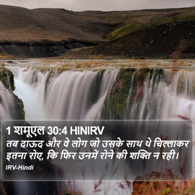 1 शमूएल 30:4 HINIRV Bible Verse Image