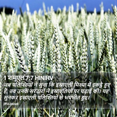 1 शमूएल 7:7 HINIRV Bible Verse Image