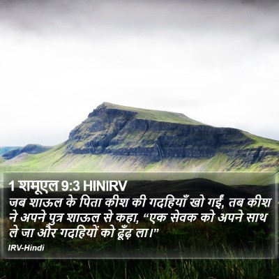 1 शमूएल 9:3 HINIRV Bible Verse Image