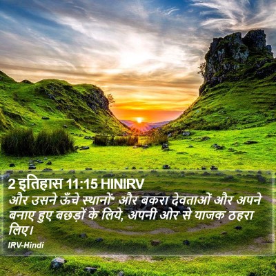 2 इतिहास 11:15 HINIRV Bible Verse Image