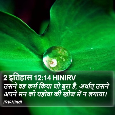 2 इतिहास 12:14 HINIRV Bible Verse Image