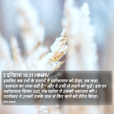 2 इतिहास 18:31 HINIRV Bible Verse Image