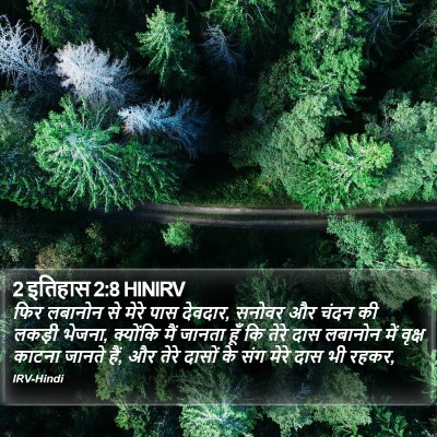 2 इतिहास 2:8 HINIRV Bible Verse Image