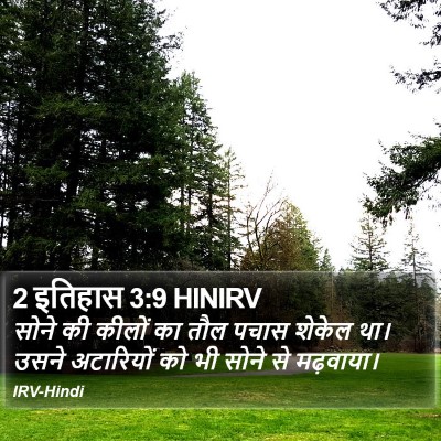 2 इतिहास 3:9 HINIRV Bible Verse Image