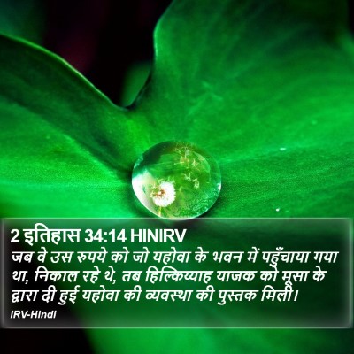 2 इतिहास 34:14 HINIRV Bible Verse Image