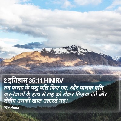 2 इतिहास 35:11 HINIRV Bible Verse Image