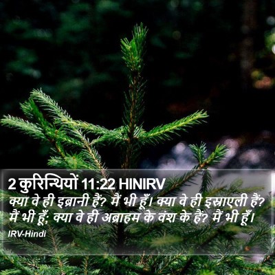 2 कुरिन्थियों 11:22 HINIRV Bible Verse Image