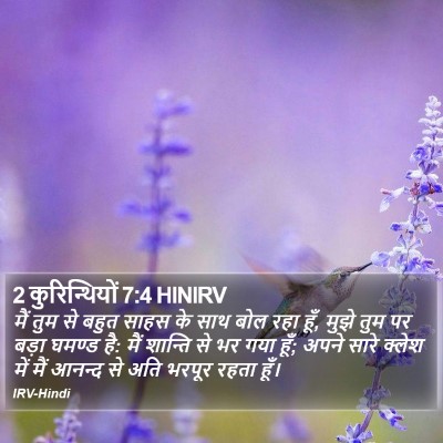 2 कुरिन्थियों 7:4 HINIRV Bible Verse Image
