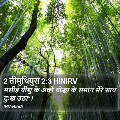 2 तीमुथियुस 2:3 HINIRV Bible Verse Image