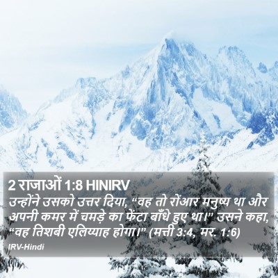2 राजाओं 1:8 HINIRV Bible Verse Image