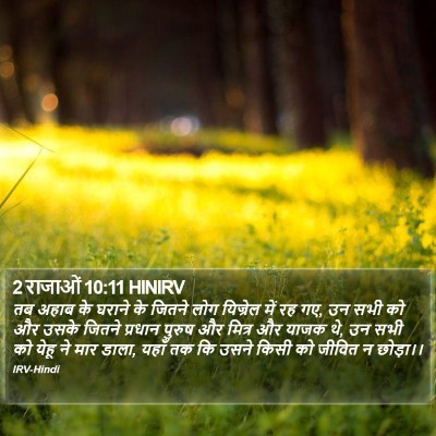 2 राजाओं 10:11 HINIRV Bible Verse Image