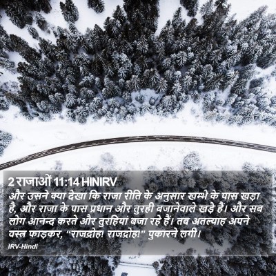2 राजाओं 11:14 HINIRV Bible Verse Image