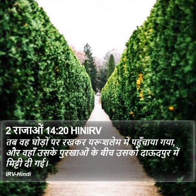 2 राजाओं 14:20 HINIRV Bible Verse Image