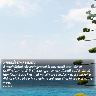 2 राजाओं 17:15 HINIRV Bible Verse Image