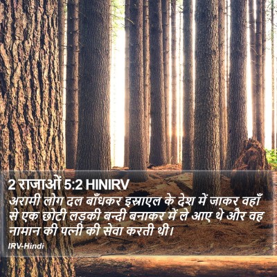 2 राजाओं 5:2 HINIRV Bible Verse Image