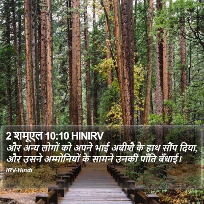 2 शमूएल 10:10 HINIRV Bible Verse Image