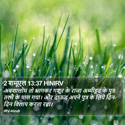 2 शमूएल 13:37 HINIRV Bible Verse Image