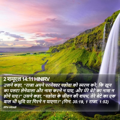 2 शमूएल 14:11 HINIRV Bible Verse Image