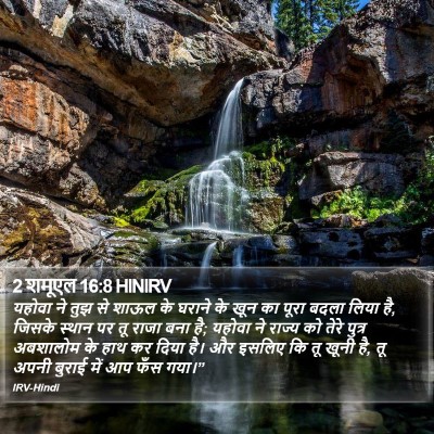 2 शमूएल 16:8 HINIRV Bible Verse Image